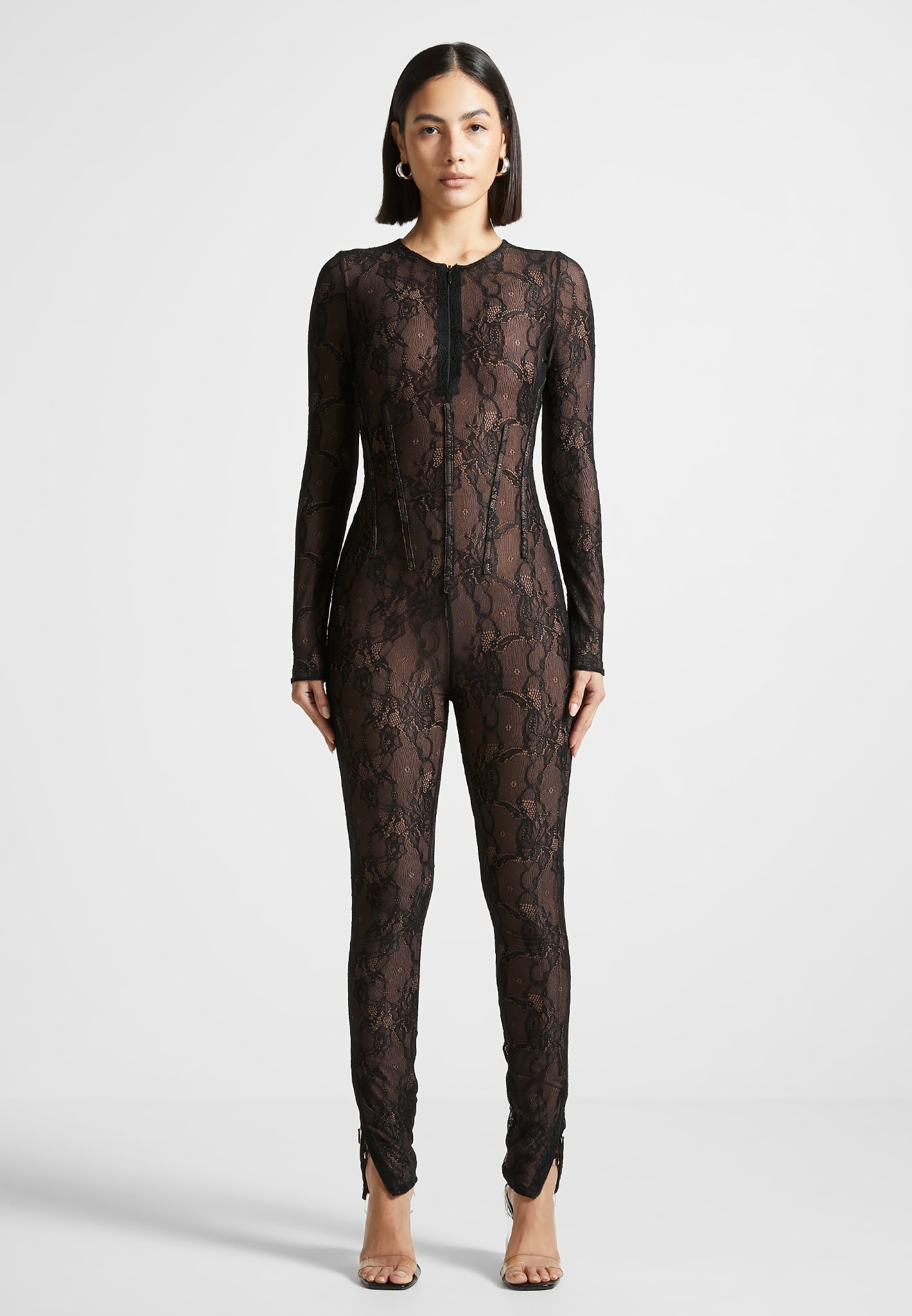 Lace Jumpsuit - Black