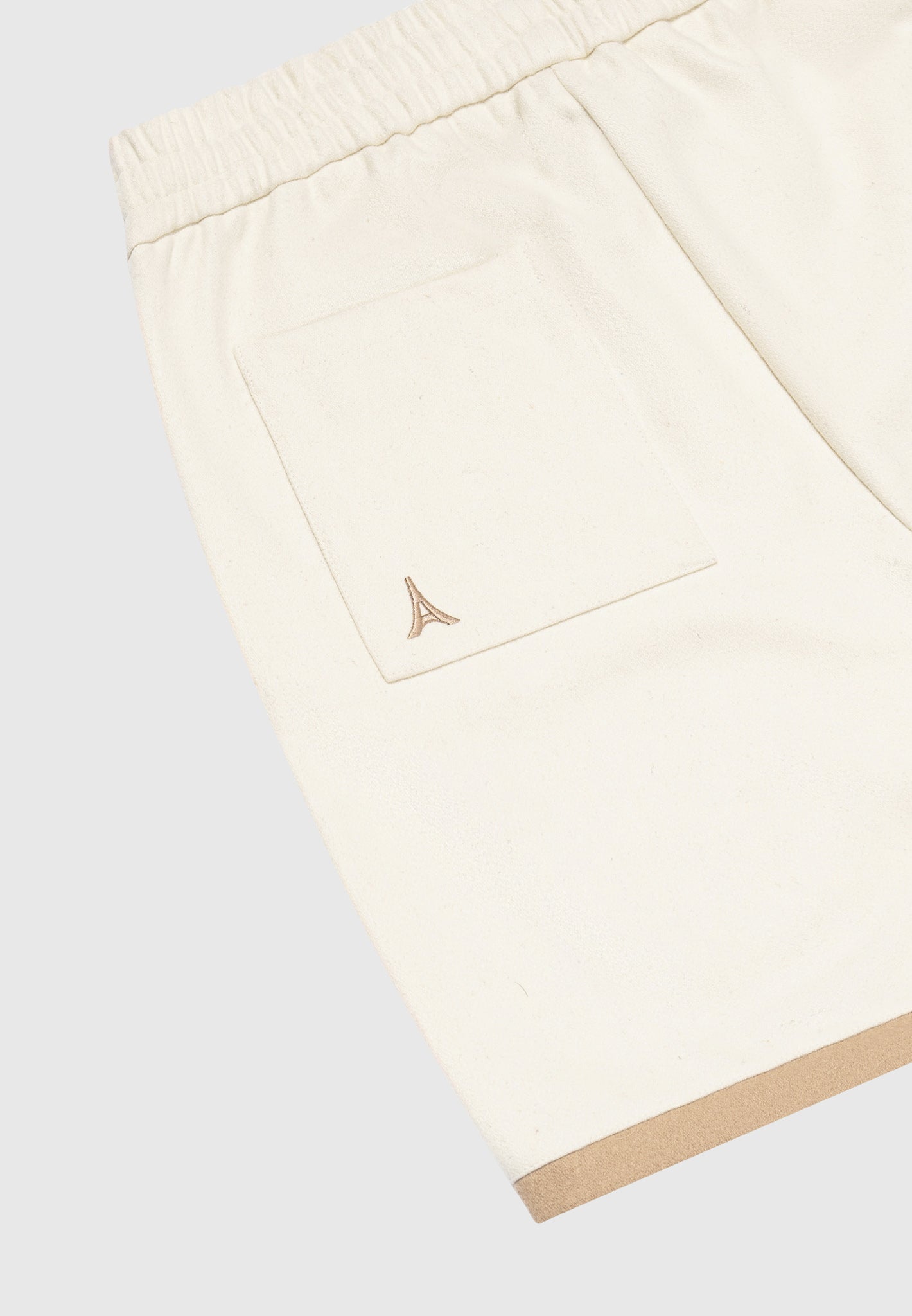Wool Shorts - Cream/Brown
